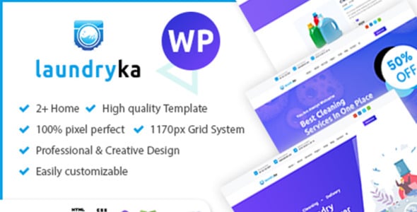 Dry Cleaning Services WordPress Theme