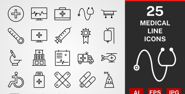 Набор иконок на тему графика