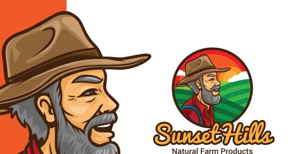 Шаблон логотипа на тему графика