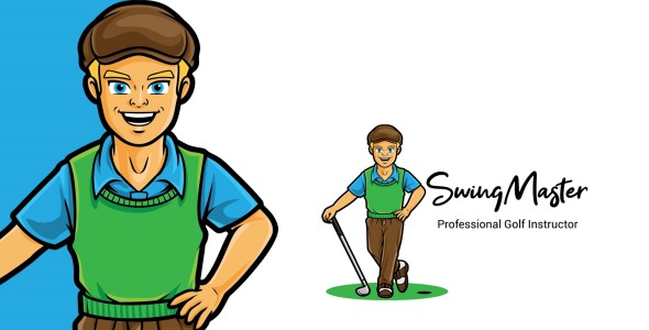 Шаблон логотипа на тему графика