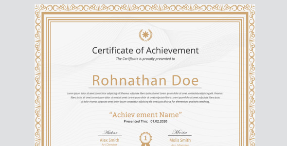 Шаблон сертификата на тему графика