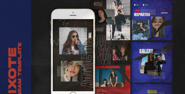 Шаблон для соцсетей на тему графика