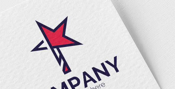 Шаблон логотипа на тему графика