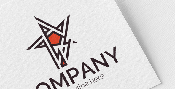 Шаблон логотипа на тему графика