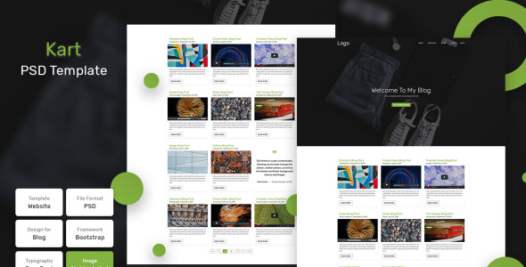 PSD шаблон на тему графика