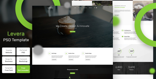 PSD шаблон на тему графика