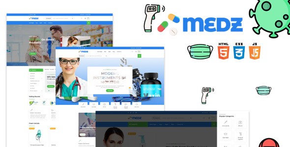 Medical Equipment &amp; Accesories   HTML Website Template