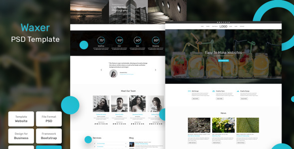 PSD шаблон на тему графика