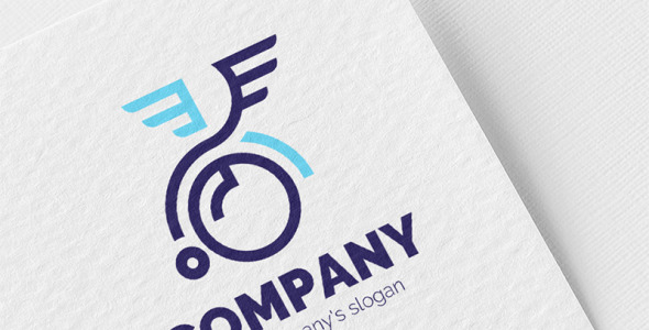 Шаблон логотипа на тему графика