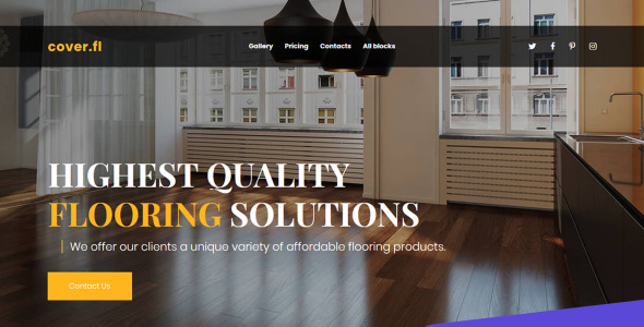 шаблон целевой страницы flooring motocms