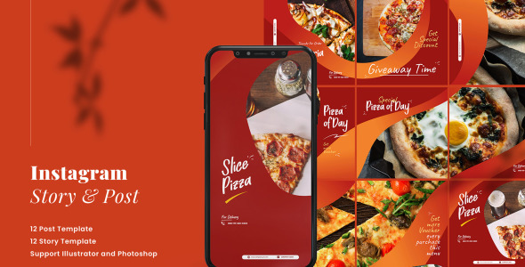 Шаблон для соцсетей на тему графика