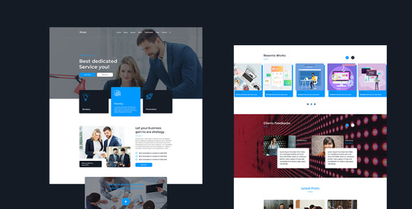 PSD шаблон на тему управляющая компания