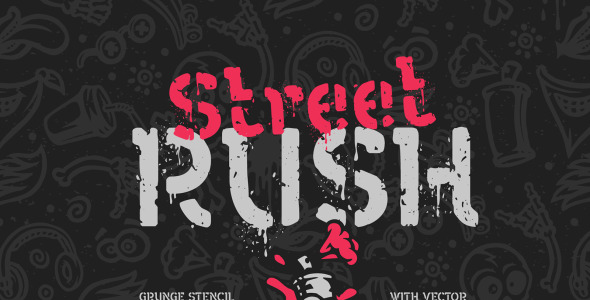 Шрифт на тему графика