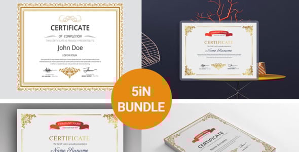 Шаблон сертификата на тему графика