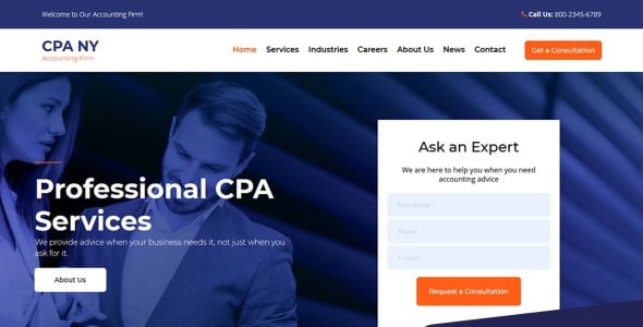 бухгалтерская фирма moto cms 3 шаблон