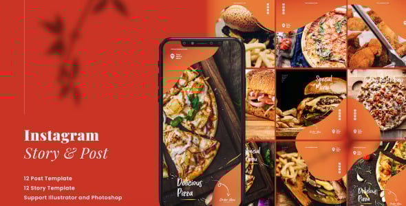 Шаблон для соцсетей на тему графика