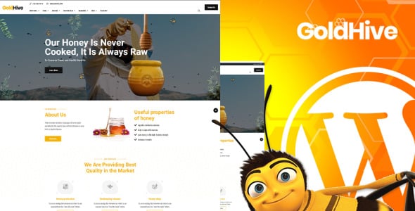 медовая ферма и производство wordpress тема