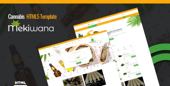 медицинский каннабис html5 шаблон сайта