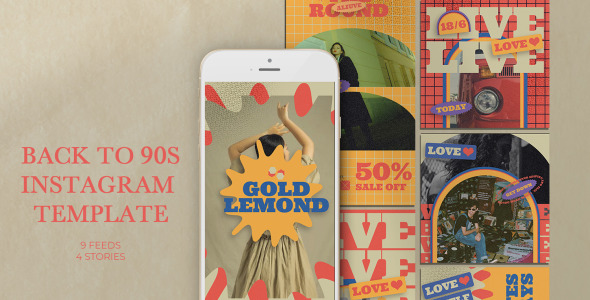 Шаблон для соцсетей на тему графика