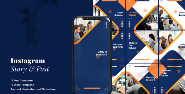 Шаблон для соцсетей на тему графика