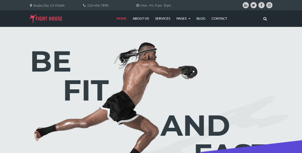 шаблон martial arts moto cms 3