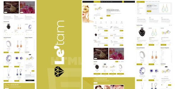 шаблон сайта ювелирного магазина html5