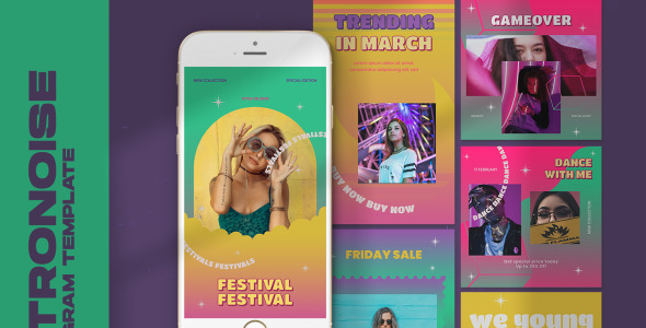 Шаблон для соцсетей на тему графика