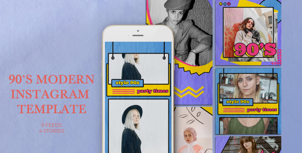 Шаблон для соцсетей на тему графика