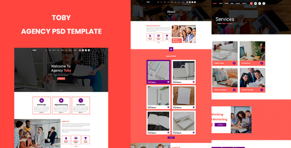 PSD шаблон на тему агентство по усыновлению