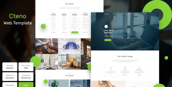 PSD шаблон на тему графика