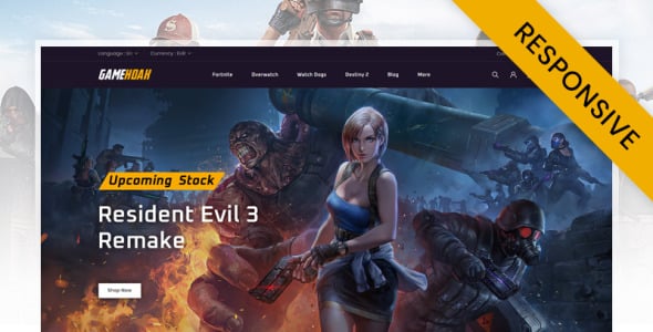 интернет-магазин игр prestashop theme