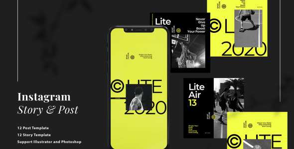 Шаблон для соцсетей на тему графика