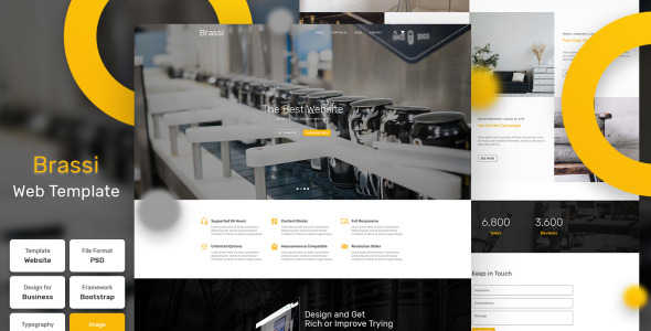 PSD шаблон на тему графика