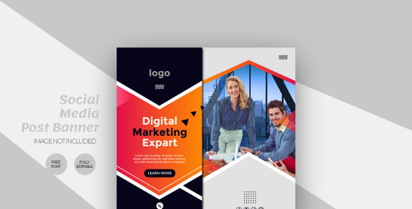 Шаблон для соцсетей на тему графика