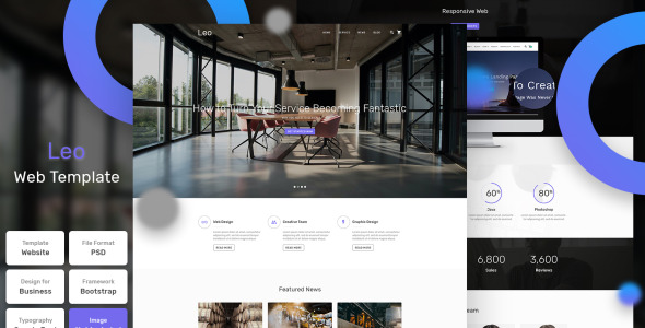 PSD шаблон на тему графика