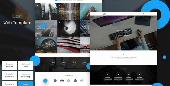 PSD шаблон на тему графика