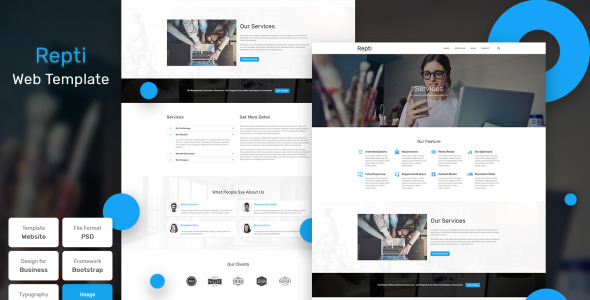 PSD шаблон на тему графика