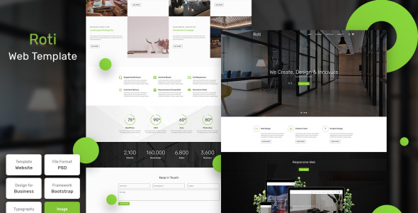 PSD шаблон на тему графика