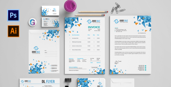 Фирменный стиль на тему графика