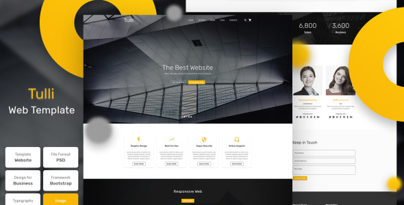 PSD шаблон на тему графика