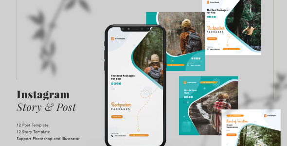 Шаблон для соцсетей на тему графика