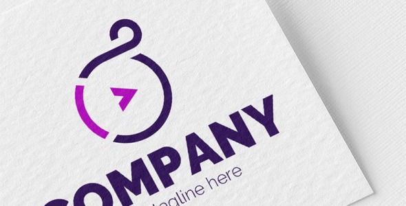 Шаблон логотипа на тему графика