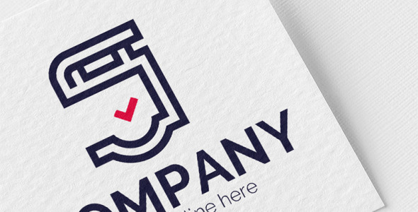 Шаблон логотипа на тему графика