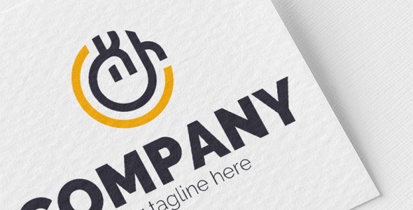 Шаблон логотипа на тему графика