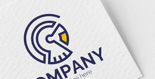 Шаблон логотипа на тему графика