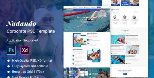 PSD шаблон на тему графика