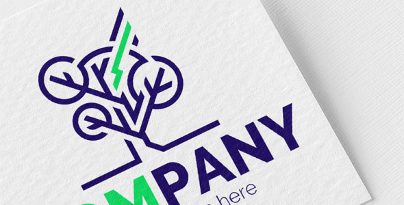 Шаблон логотипа на тему графика