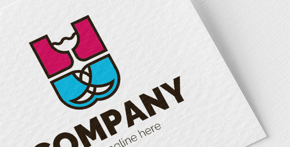 Шаблон логотипа на тему графика