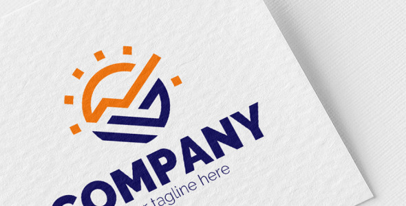 Шаблон логотипа на тему графика