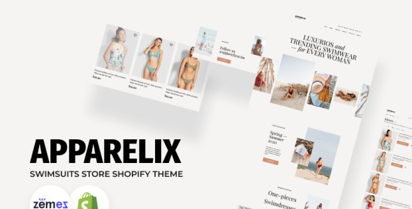 apparelix swimwear интернет магазин shopify тема